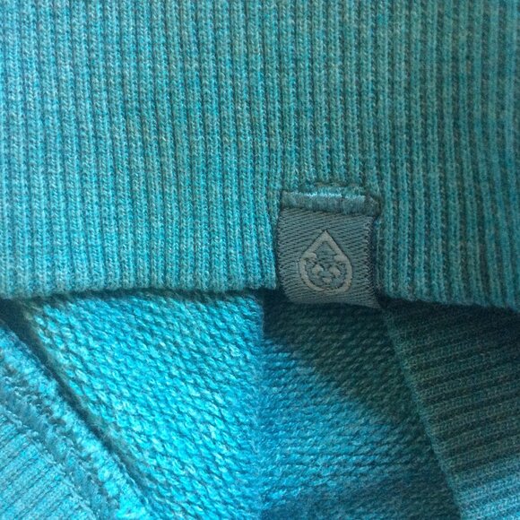 tasc Performance Riverwalk Varsity Blue Organic Cotton Bamboo Sweatshirt Size M - Picture 4 of 7